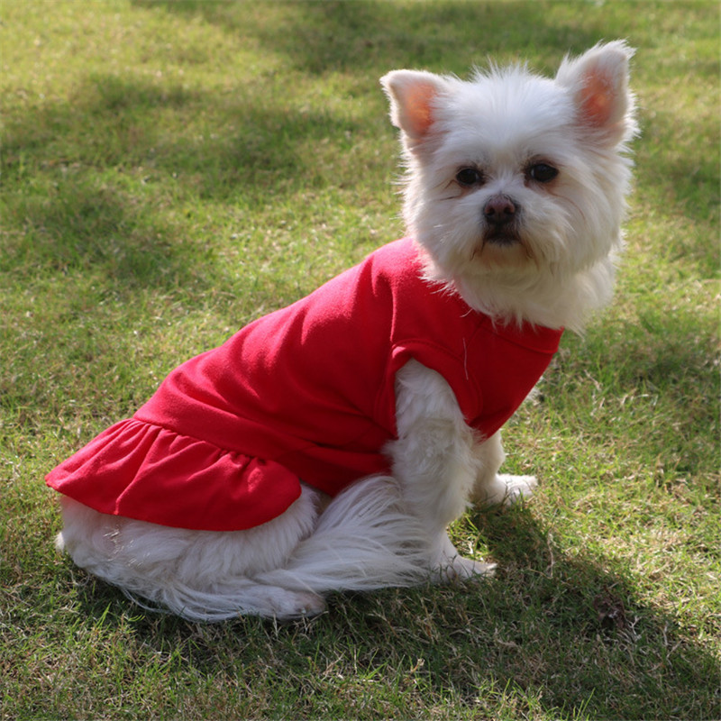 Summer Solid Dog Apparel Fashion Soft Touch Pets Cotton T Shirts Classic Breathable Cats Lovely Dresses, As pic
Summer Solid Dog Apparel Fashion Soft Touch Pets Cotton T Shirts Classic Breathable Cats Lovely Dresses, As pic