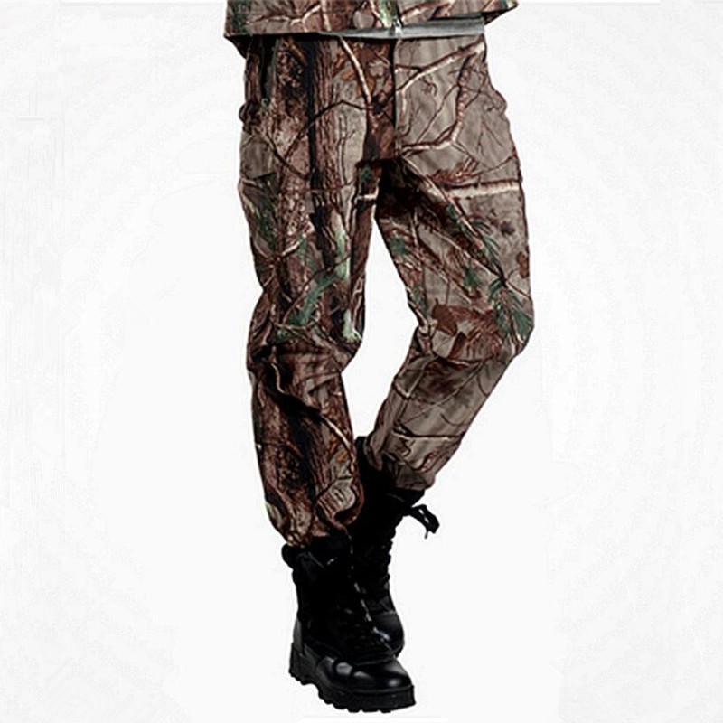 Europe US Military Tactical Cargo Camo Pants Men Lurker Shark Skin Warm jungle Camping Climbing Flat Coating Waterproof Windproof Camouflage Long Trousers