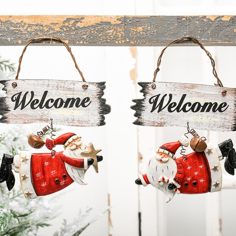 Christmas Decorations Welcome Santa Claus Door Pendant Hanging El Resin Coffee Shop Window Tree Decoration Xmas Home Holiday Supplies
Christmas Decorations Welcome Santa Claus Door Pendant Hanging El Resin Coffee Shop Window Tree Decoration Xmas Home Holiday Supplies
