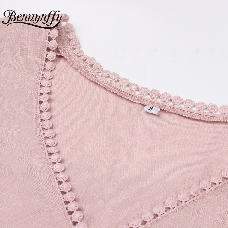 V-neck Hollow out Solid Dresses Women Elegant Ruffle Sleeve High Waist Female Asymmetrical Long Dress Summer 210510