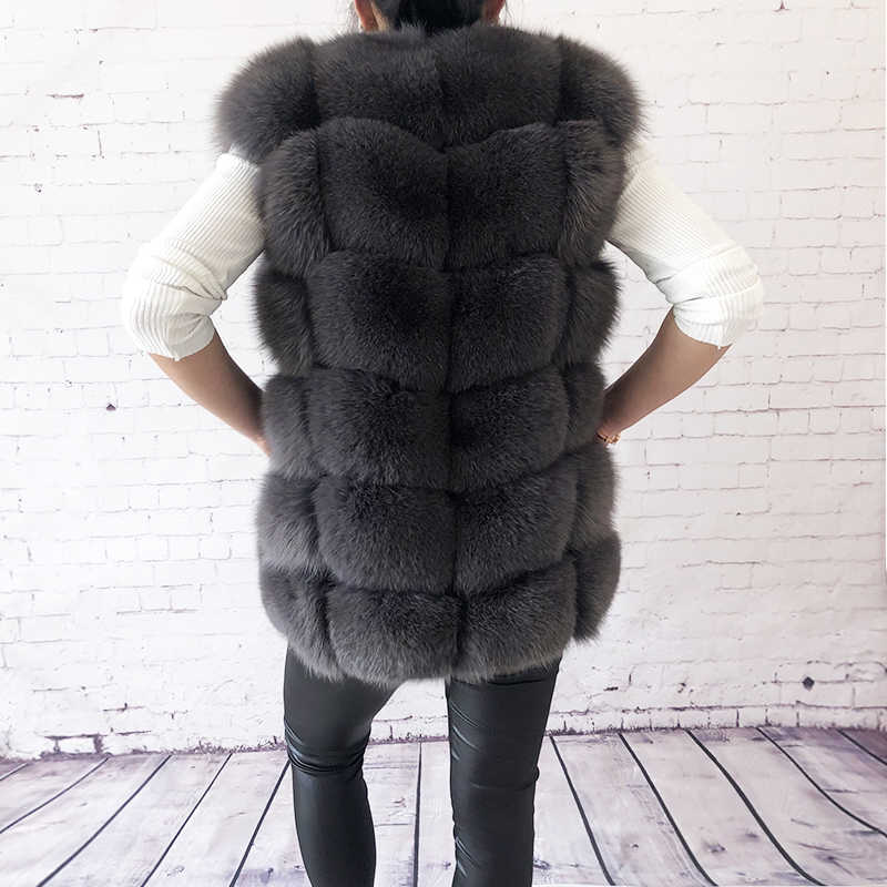 Women's high quality real fur vest 100% natural real fur fashion fur coat jacket vest Genuine Leather coat 211019