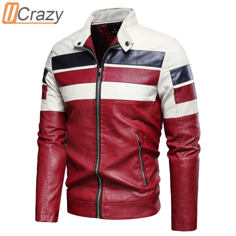 Ucrazy Men Autumn Casual Vintage Motor Spliced Leather Jacket Coat Men Winter Fashion Biker Warm Leather Jackets Coat Men 211111, Blue
Ucrazy Men Autumn Casual Vintage Motor Spliced Leather Jacket Coat Men Winter Fashion Biker Warm Leather Jackets Coat Men 211111, Blue