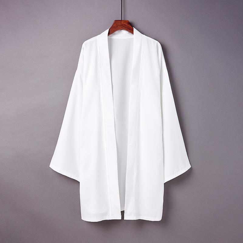 Men's Jackets #5021 Spring Summer Black White Kimono Jacket Men Solid Loose Open Stitch Coat Outerwear Thin Sunscreen Hanfu
Men's Jackets #5021 Spring Summer Black White Kimono Jacket Men Solid Loose Open Stitch Coat Outerwear Thin Sunscreen Hanfu