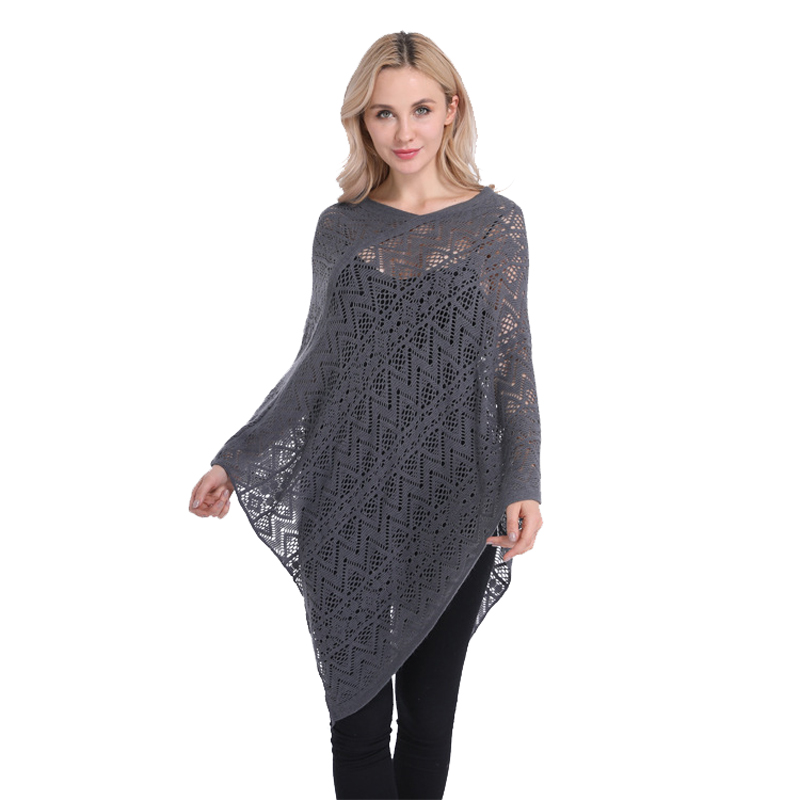 2021 New Brand Summer Pullover Cape Women Hollow flower Knitting Poncho Capes Batwing Sleeves Shawls Sunscreen Solid Cloakg
2021 New Brand Summer Pullover Cape Women Hollow flower Knitting Poncho Capes Batwing Sleeves Shawls Sunscreen Solid Cloakg