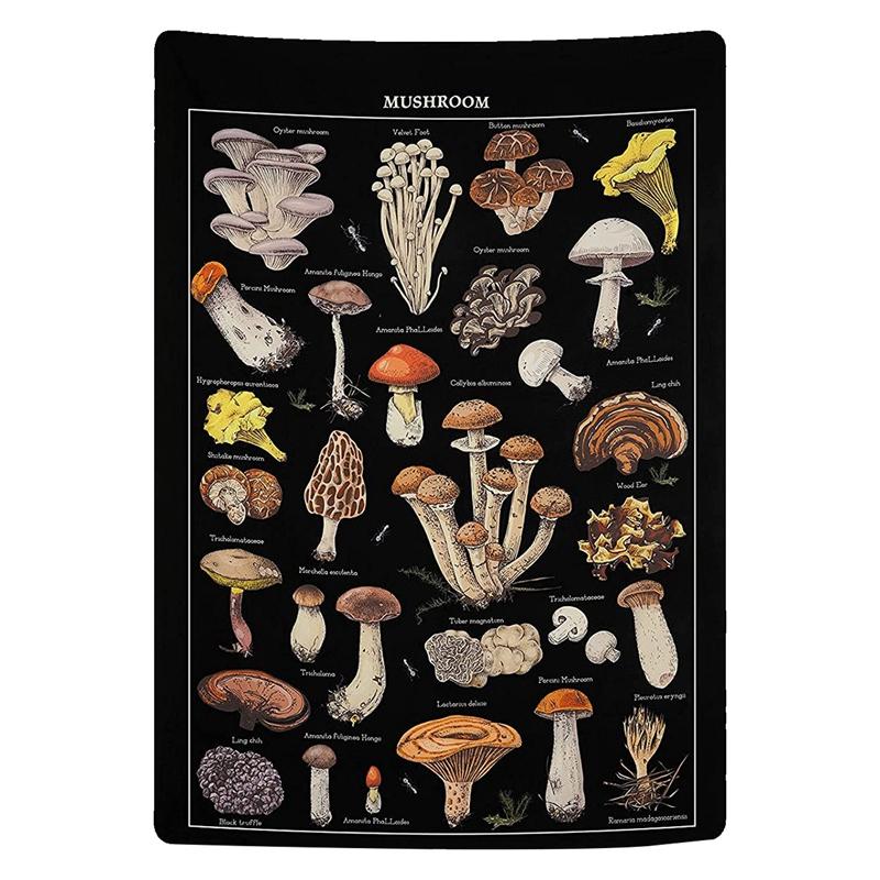 Tapestries Mushroom Tapestry Vintage Reference Chart Colorful Vertical Wall Hanging 51.2 X 59.1 Inch
Tapestries Mushroom Tapestry Vintage Reference Chart Colorful Vertical Wall Hanging 51.2 X 59.1 Inch