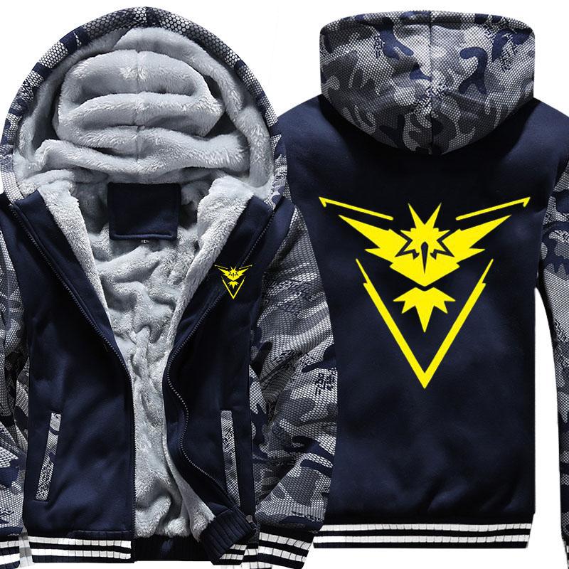 Men' Hoodies & Sweatshirts US Size Hoodie Game Team Valor Mystic Instinct Sweatshirt Camouflage Sleeve Hooded Navy Blue Coat Jacket
Men' Hoodies & Sweatshirts US Size Hoodie Game Team Valor Mystic Instinct Sweatshirt Camouflage Sleeve Hooded Navy Blue Coat Jacket