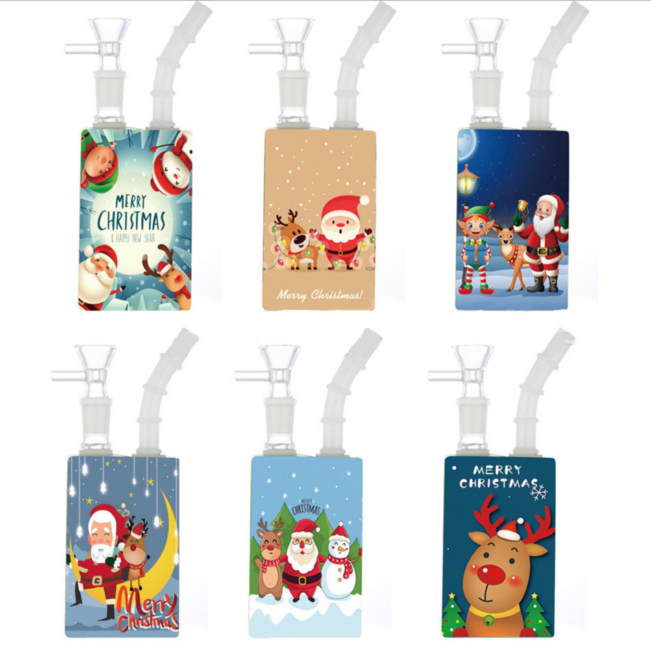 Mini High Borosilicate Glass Water Bong Hookah Creative Christmas Beverage Bottle Oil Rig Water Pipe Dab Bongs
Mini High Borosilicate Glass Water Bong Hookah Creative Christmas Beverage Bottle Oil Rig Water Pipe Dab Bongs