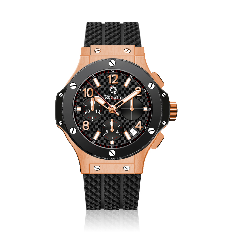 Men's BIG Luxury Automatic Mechanical Watch REQUIN Brand Gold Stainless Steel Case Black Mesh Dial Multi-function Calendar Rubber Strap, Slivery;brown
Men's BIG Luxury Automatic Mechanical Watch REQUIN Brand Gold Stainless Steel Case Black Mesh Dial Multi-function Calendar Rubber Strap, Slivery;brown