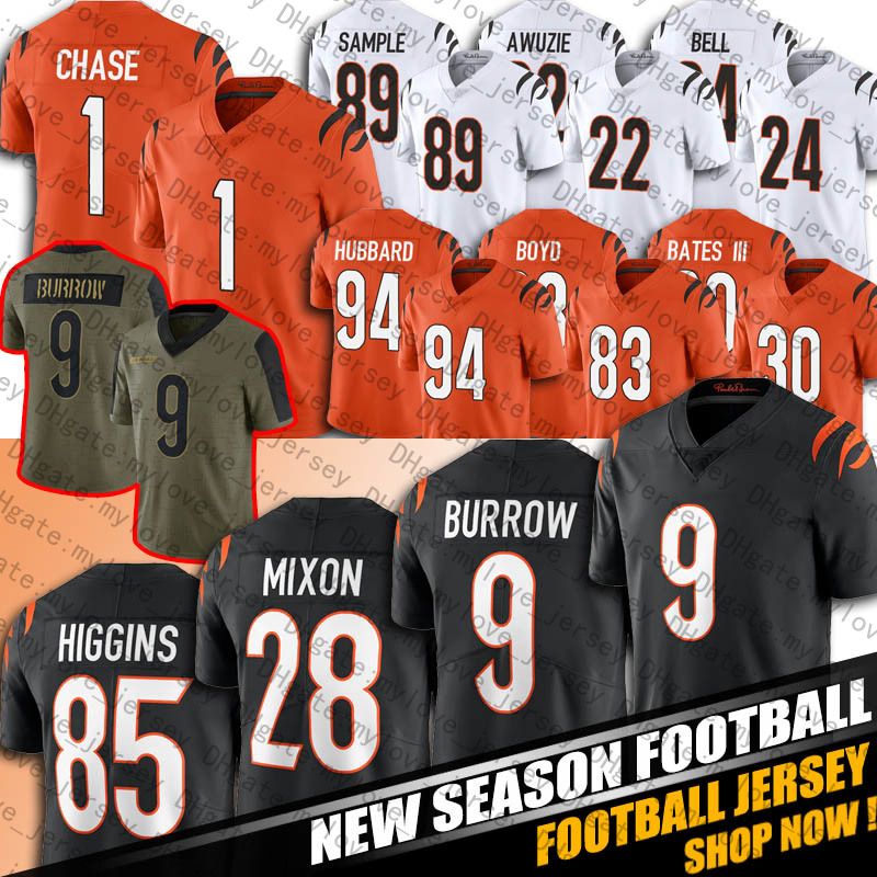 Bengal 9 Joe Burrow Mixon 1 Ja'Marr Chase JaMarr Jersey Football Cincinnatis Tee Higgins Tyler Boyd Jessie Bates III Jerseys Sam Hubbard Vonn Bell Kevin Huber Uzomah, Woman custom jersey (mh)
Bengal 9 Joe Burrow Mixon 1 Ja'Marr Chase JaMarr Jersey Football Cincinnatis Tee Higgins Tyler Boyd Jessie Bates III Jerseys Sam Hubbard Vonn Bell Kevin Huber Uzomah, Woman custom jersey (mh)