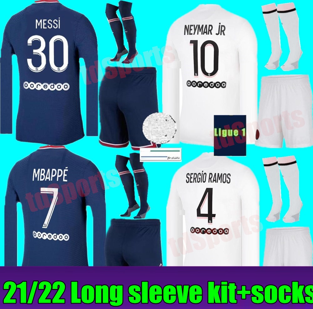 Long sleeve 2021 2022 Paris soccer Jerseys 21 22 psgMaillots football MESSI SERGIO RAMOS MBAPPE ICARDI NEYMAR shirt JR adult Men kit sets maillot de foot, Home+champion patch
Long sleeve 2021 2022 Paris soccer Jerseys 21 22 psgMaillots football MESSI SERGIO RAMOS MBAPPE ICARDI NEYMAR shirt JR adult Men kit sets maillot de foot, Home+champion patch