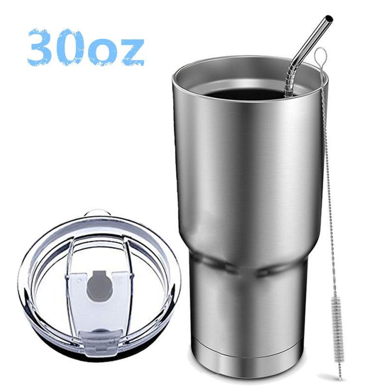 Stainless Steel Tumbler Cup with Lid Straw 30 Oz Double Wall Vacuum Flask Insulated Beer Cup Drinking Coffee Wine Mug Water Bottle, Stainless steel color
Stainless Steel Tumbler Cup with Lid Straw 30 Oz Double Wall Vacuum Flask Insulated Beer Cup Drinking Coffee Wine Mug Water Bottle, Stainless steel color