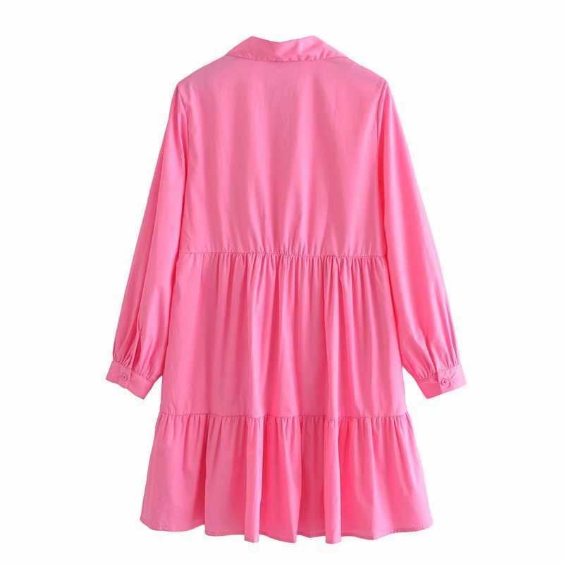 Summer Dress Women Puff Sleeves elegant Casual Fashion Chic Lady Woman Shirt Dress y2k Dresses 210709