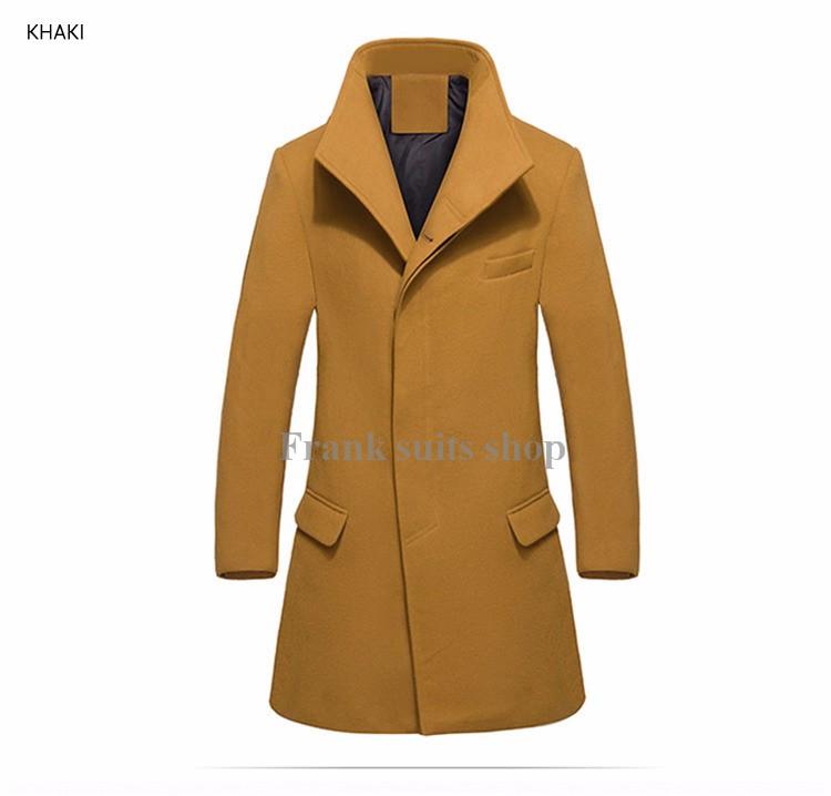 Men's Wool & Blends 2021 Custom Made Fashion Single Breasted Stand Collar Coat Men Slim Fit Peacoat High-quality Long Winter, Beige
Men's Wool & Blends 2021 Custom Made Fashion Single Breasted Stand Collar Coat Men Slim Fit Peacoat High-quality Long Winter, Beige