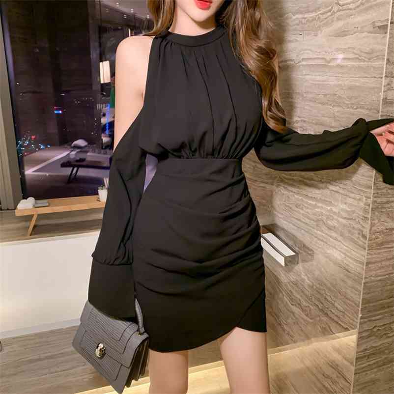 fall sexy Hepburn style strapless hanging neck temperament slim bag hip dress Sheath Office Lady 210603, Black
fall sexy Hepburn style strapless hanging neck temperament slim bag hip dress Sheath Office Lady 210603, Black