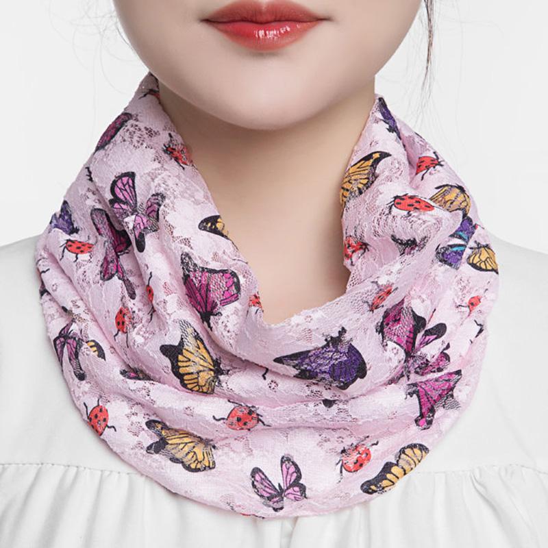 Scarves Korean Female Hollow Lace Butterfly Print Fake Collar Neck Guard Scarf Summer Sunscreen Sunshade Snood Thin Silk Shawl P46
Scarves Korean Female Hollow Lace Butterfly Print Fake Collar Neck Guard Scarf Summer Sunscreen Sunshade Snood Thin Silk Shawl P46