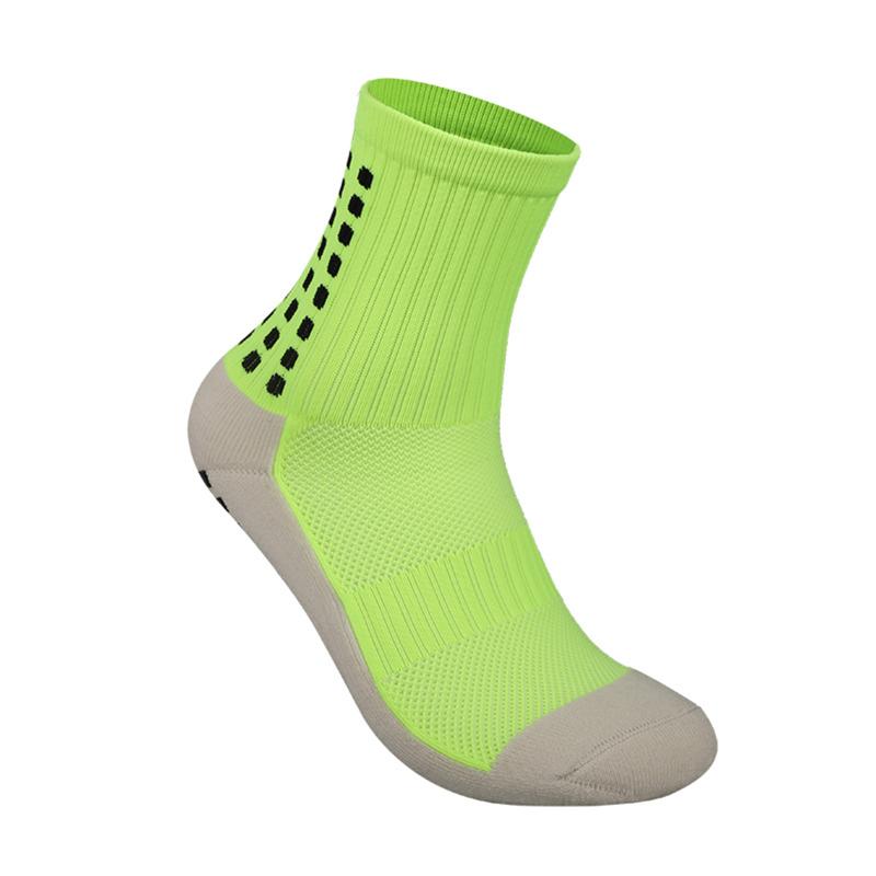 Men's Breathable Compression For Running, Soccer, Basketball, Cycg - Cotton, Non-Slip Grip, Crew Socks