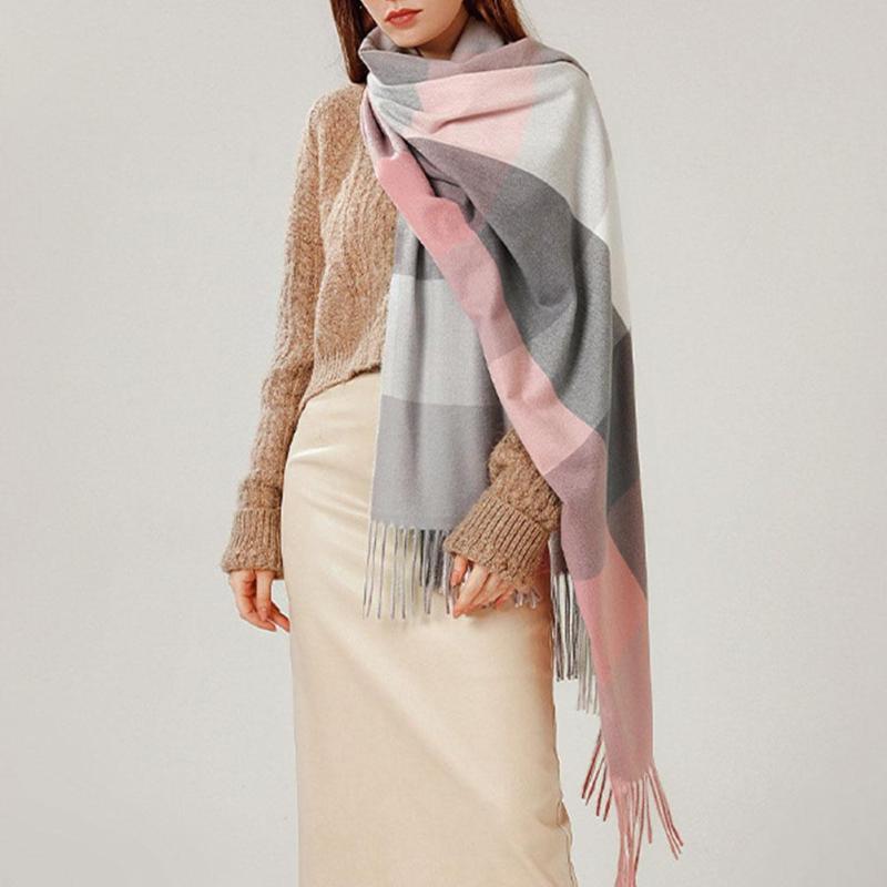Scarves Ladies Plaid Fringed Shawl Scarf Fashion Elegant For Women Cashmere Winter 2021 Natural Raccoon Collar Neckerch M9F2
Scarves Ladies Plaid Fringed Shawl Scarf Fashion Elegant For Women Cashmere Winter 2021 Natural Raccoon Collar Neckerch M9F2