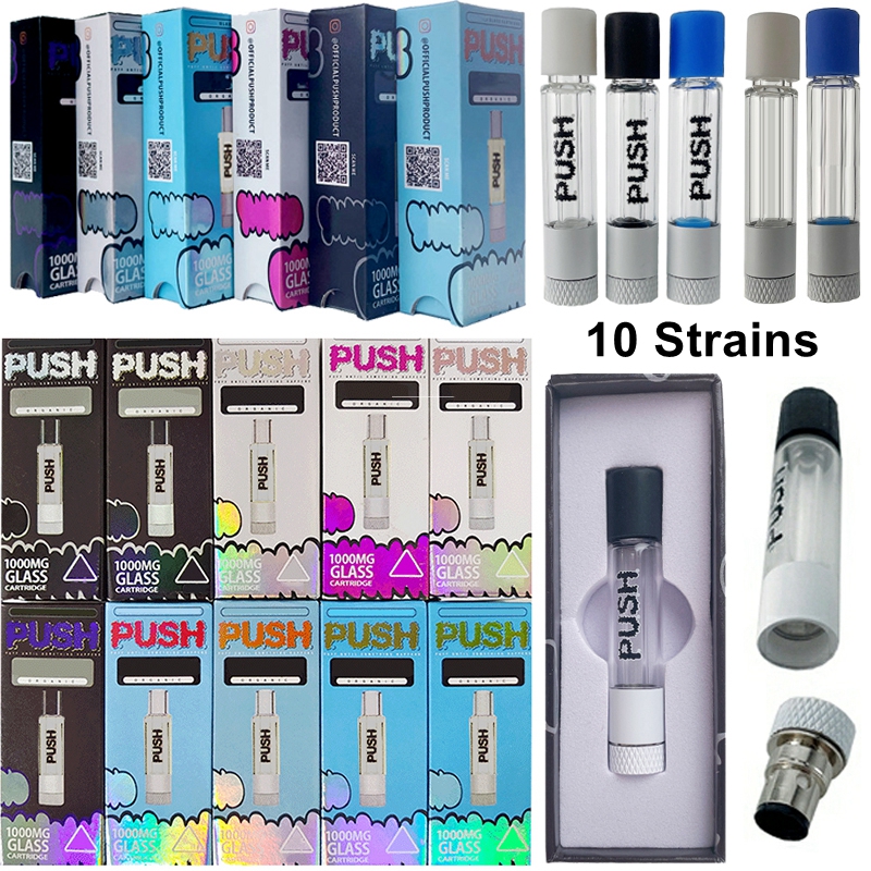 10 Strains Push Glass Cartridges Atomizers 1ml Empty Vape Pen Cartridge Glss Thick Oil Carts 510 Thread Wax Vaporizer E Cigarette
10 Strains Push Glass Cartridges Atomizers 1ml Empty Vape Pen Cartridge Glss Thick Oil Carts 510 Thread Wax Vaporizer E Cigarette