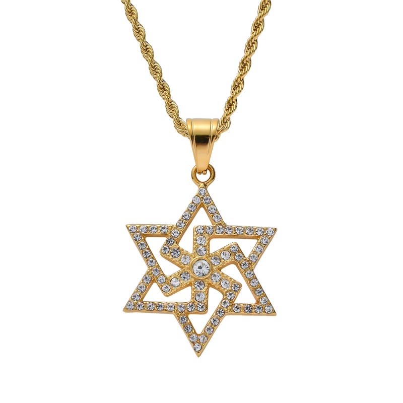 Pendant Necklaces 316L Stainless Steel Gold Color Crystal Star Pendants Men Women Necklace Jewelry Gift SN194
Pendant Necklaces 316L Stainless Steel Gold Color Crystal Star Pendants Men Women Necklace Jewelry Gift SN194