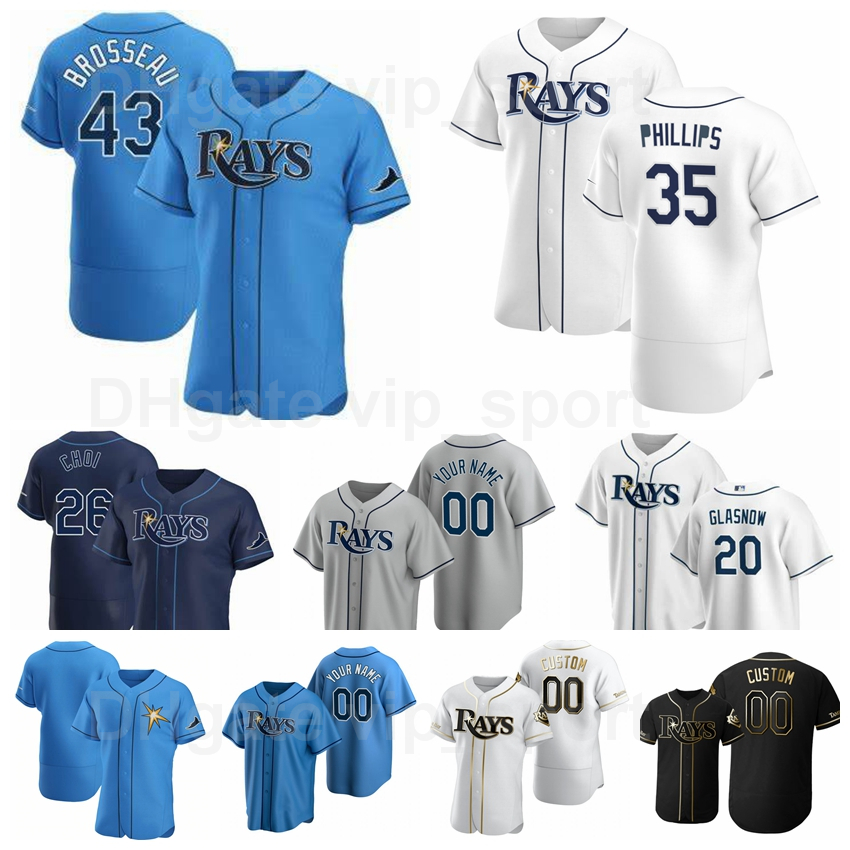 43 Michael Brosseau Jersey Baseball 26 Ji-Man Choi 20 Tyler Glasnow 48 Ryan Yarbrough 35 Brett Phillips Flexbase Cool Base Custom Name Number, Blue;black
43 Michael Brosseau Jersey Baseball 26 Ji-Man Choi 20 Tyler Glasnow 48 Ryan Yarbrough 35 Brett Phillips Flexbase Cool Base Custom Name Number, Blue;black