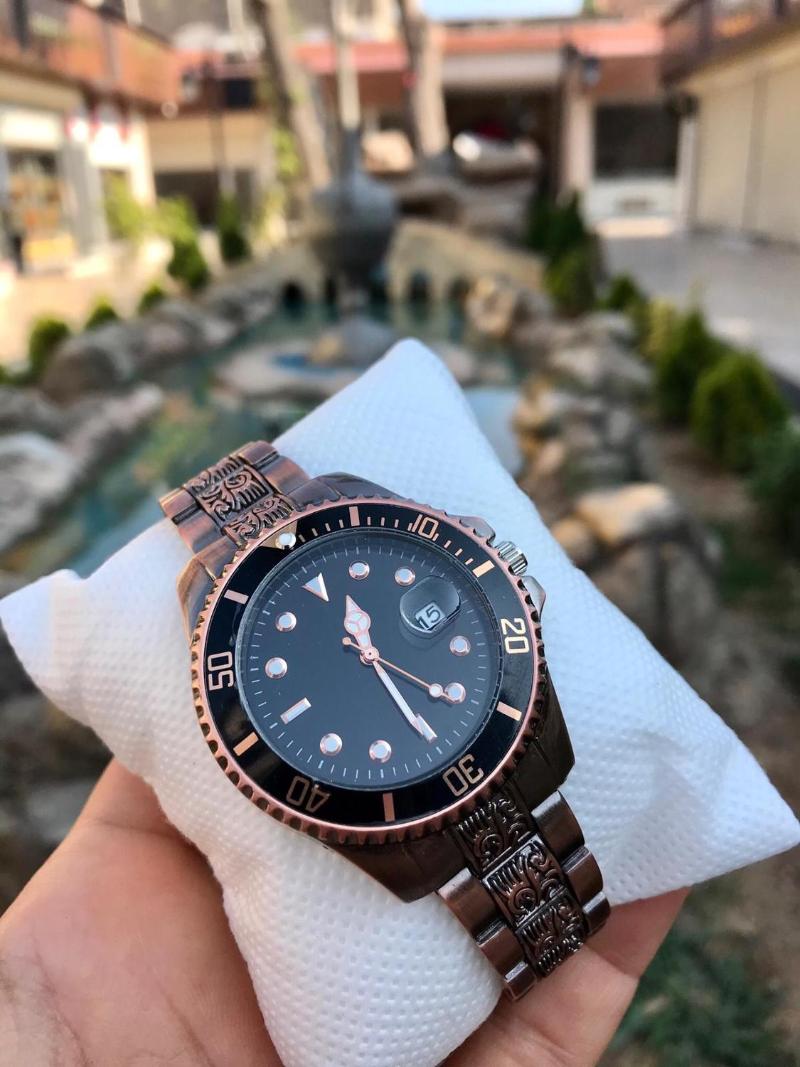 Rolx Style Fashion Stainless Steel Man Watch Men Watches Wristwatches, Antique copper - smoked
Rolx Style Fashion Stainless Steel Man Watch Men Watches Wristwatches, Antique copper - smoked