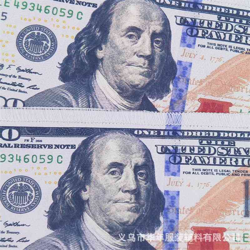 Creative banknote printing cloth letter $100 printed shoe bag DIY clothing patch paste accessories
Creative banknote printing cloth letter $100 printed shoe bag DIY clothing patch paste accessories