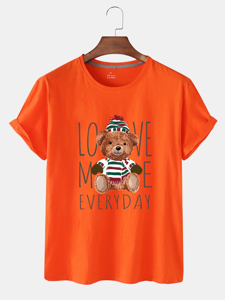 Summer Fashion Arrival Pure Cotton Cartoon Teddy Bear Pattern Letter Printing Loose Short Sleeve Big Yard Breathable T-shirt Women, Black
Summer Fashion Arrival Pure Cotton Cartoon Teddy Bear Pattern Letter Printing Loose Short Sleeve Big Yard Breathable T-shirt Women, Black