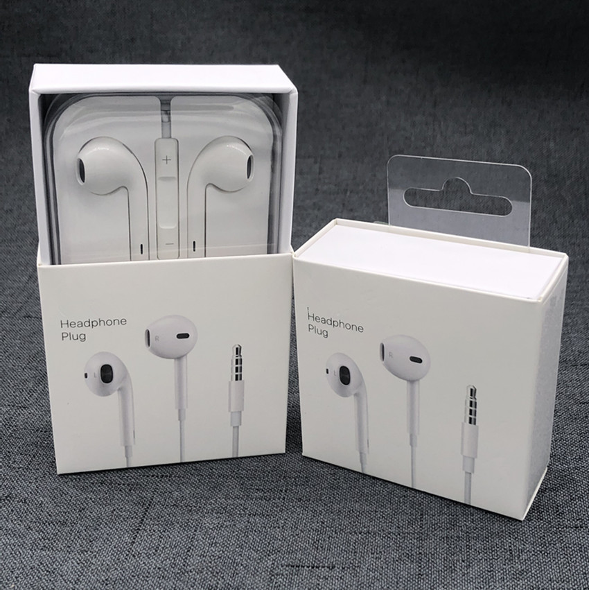 Original earphones for iphone 6 3.5mm jack stereo bass wired headphones in ear earbuds with mic headset With packaging, White
Original earphones for iphone 6 3.5mm jack stereo bass wired headphones in ear earbuds with mic headset With packaging, White