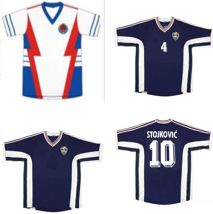 World Cup Yugoslavia retro Soccer Jersey 1990 1991 1998 1999 2000 home blue away white #9 MILOSEVIC #10 STOJKOVIC Vintage Classic Football, Black;yellow
World Cup Yugoslavia retro Soccer Jersey 1990 1991 1998 1999 2000 home blue away white #9 MILOSEVIC #10 STOJKOVIC Vintage Classic Football, Black;yellow