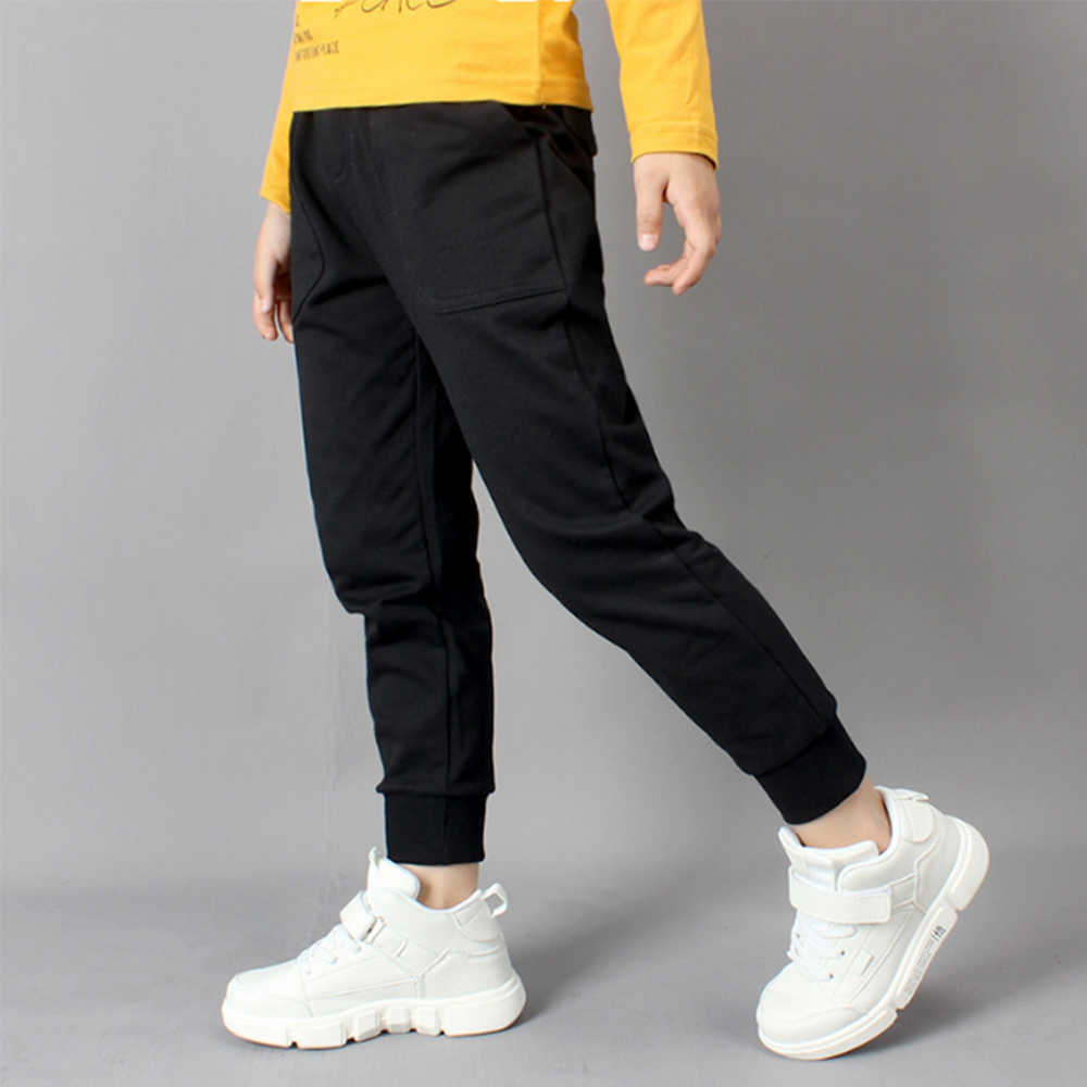 Mudkingdom Big Boys Jogger Pants Casual Solid Drawstring Chlidren Clothing Boy Winter Fashion Trousers Kids Clothes 210615