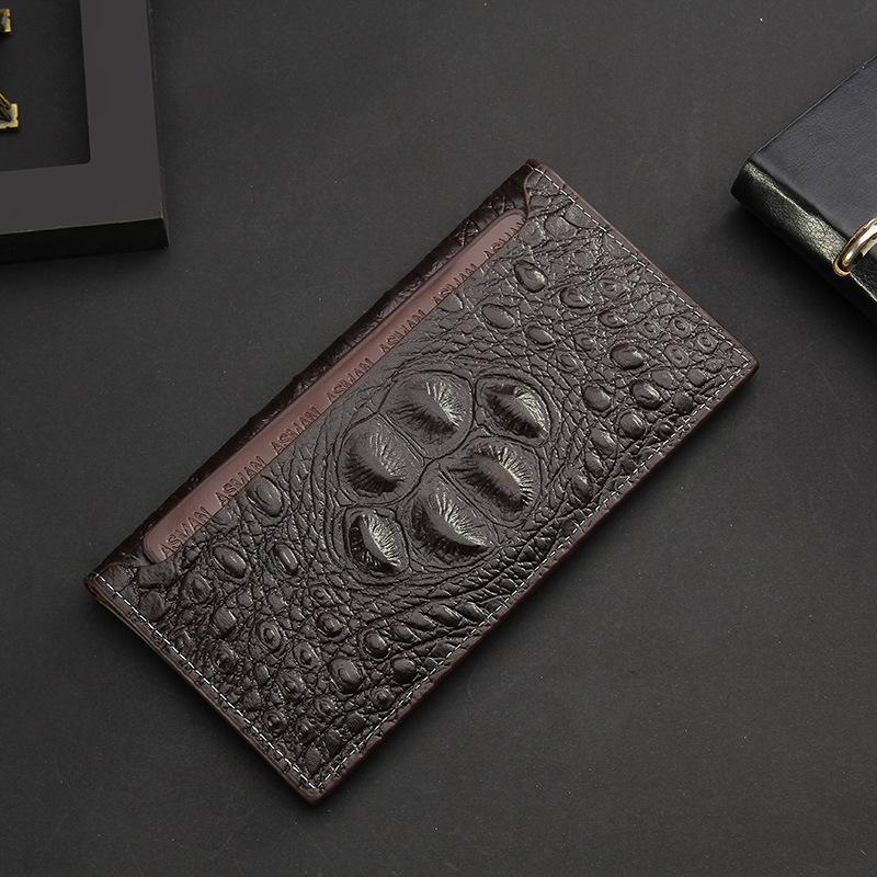 Wallets Arrival Men's Wallet Clutch Bag Crocodile Pattern Leather Fashion Man Card Holder Long Style Draw A Coin Purses Carteir, Black
Wallets Arrival Men's Wallet Clutch Bag Crocodile Pattern Leather Fashion Man Card Holder Long Style Draw A Coin Purses Carteir, Black