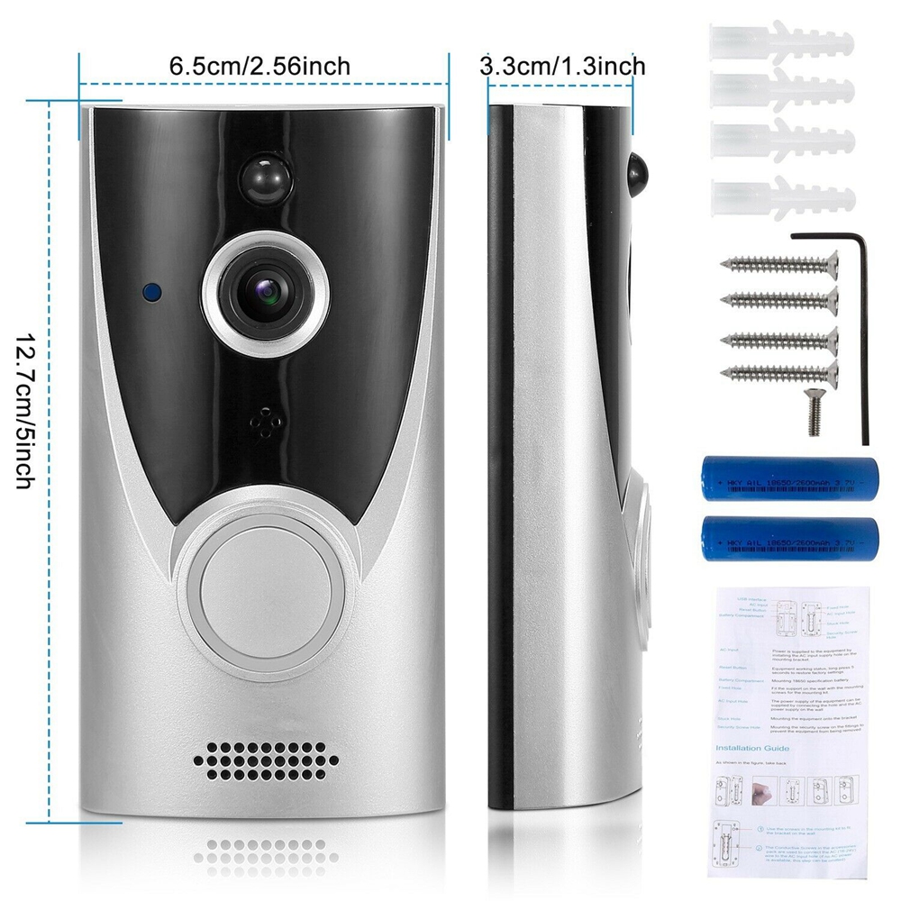 M16 WIFI Doorbell Waterproof Smart Video Door Chime 720P Wireless Intercom FIR Alarm IR Night Vision IP Camera