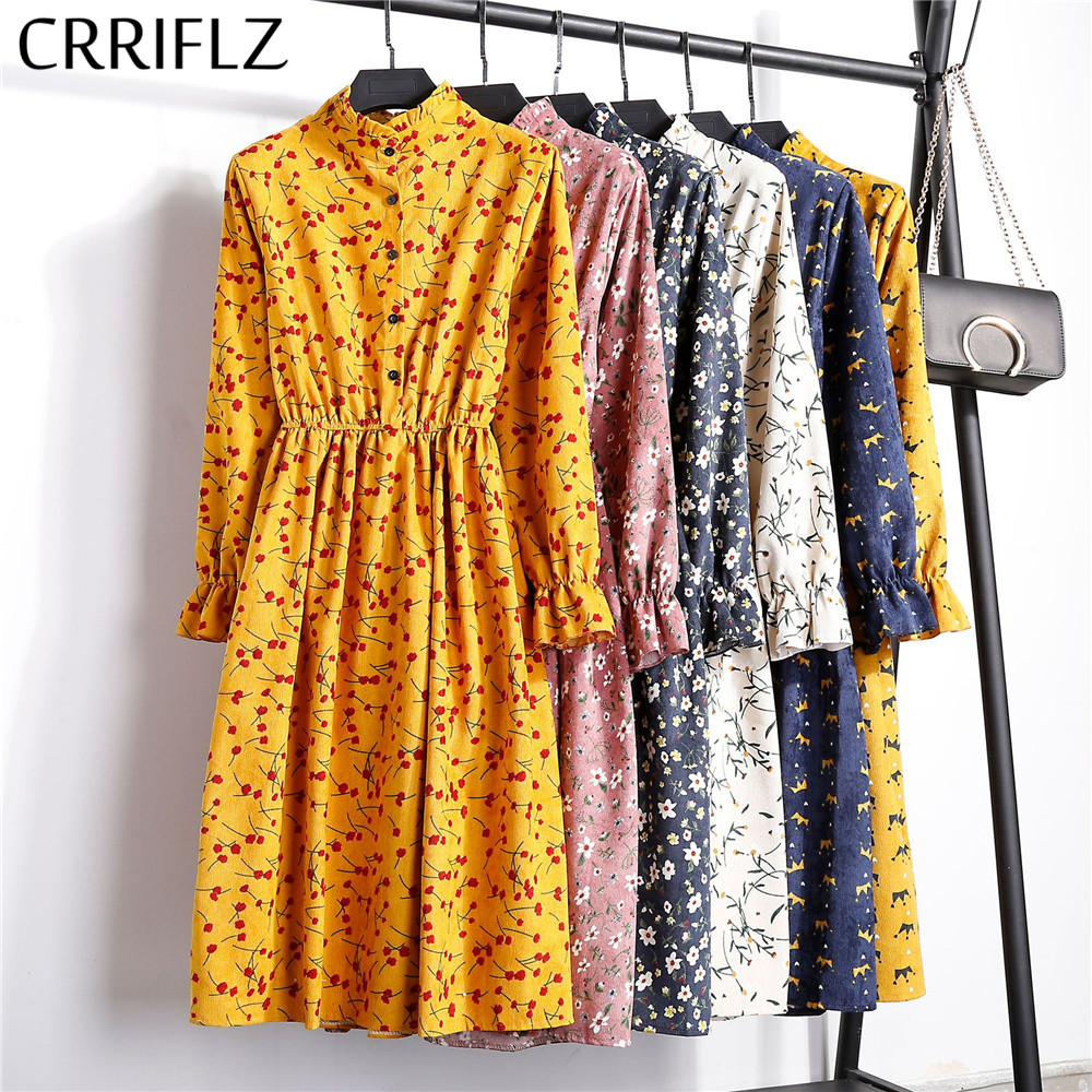 2021high elastic waist corduroy vintage dress a-line women full sleeve flower plaid print dresses slim feminino crriflz, Black;gray
2021high elastic waist corduroy vintage dress a-line women full sleeve flower plaid print dresses slim feminino crriflz, Black;gray