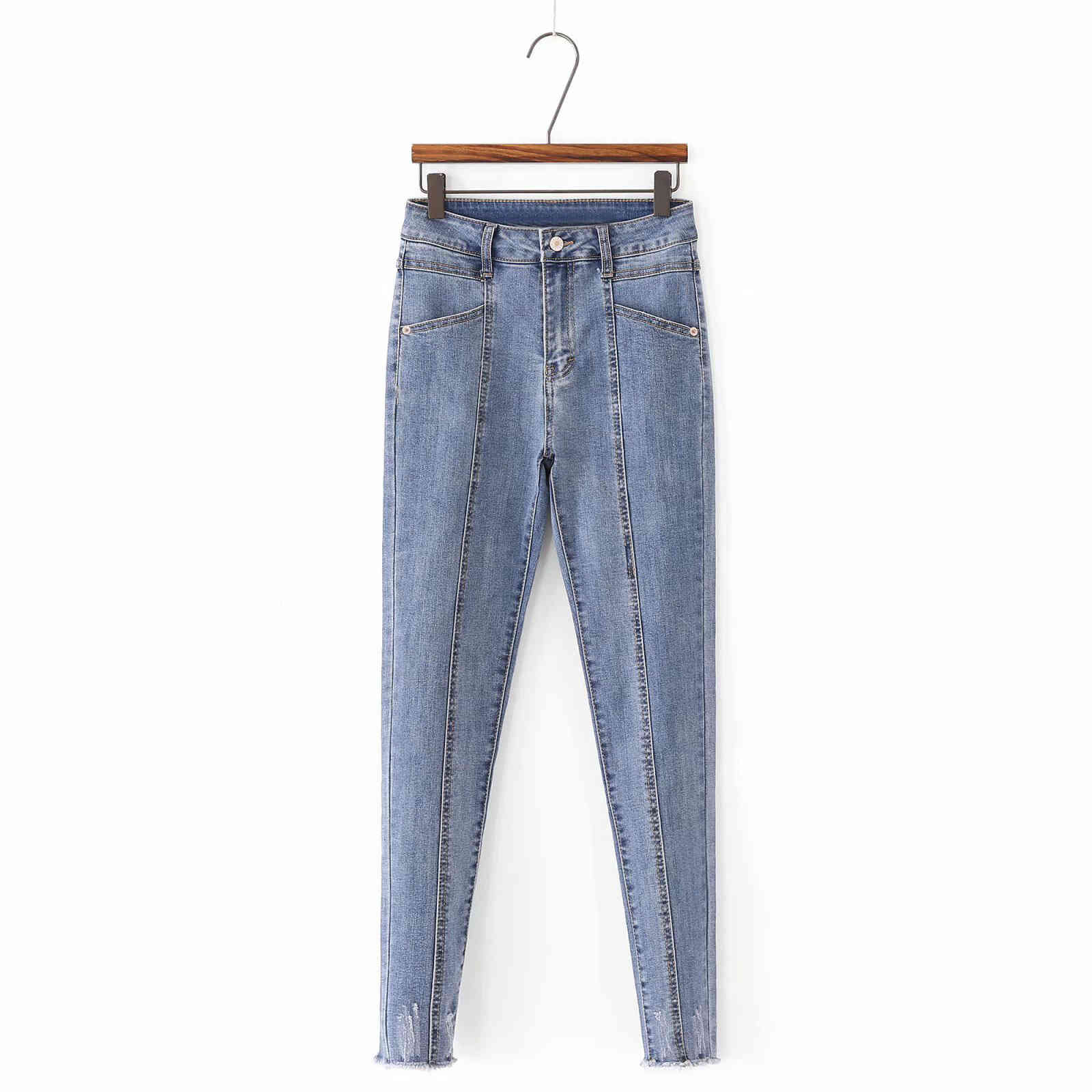 jeans m5628 - korean women's clothing spring and autumn 2021 high waist three-dimensional line raw edge leggings, Blue
jeans m5628 - korean women's clothing spring and autumn 2021 high waist three-dimensional line raw edge leggings, Blue