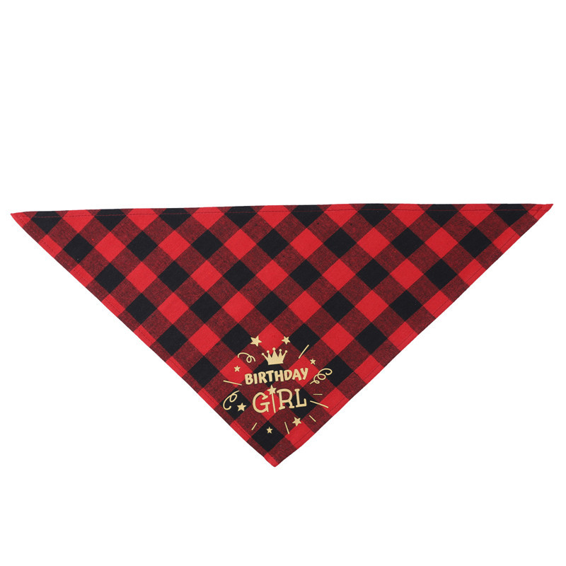 Cat Dog Bandana Bibs Happy Birthday Bandanas Dog Scarfs Triangle Bibs Adjustable Pet Neckerchief Pet Accessories