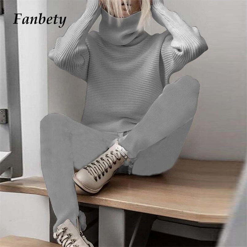 Autumn Winter Knit Rib Two-Piece Sets Elegant Women Stand Neck Long Sleeves Tops And Pant Ladies Casual Solid Leisure Suits 211109, Gray
Autumn Winter Knit Rib Two-Piece Sets Elegant Women Stand Neck Long Sleeves Tops And Pant Ladies Casual Solid Leisure Suits 211109, Gray