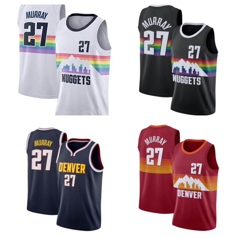 Basketball jersey27 Jamal Murray, Black;red