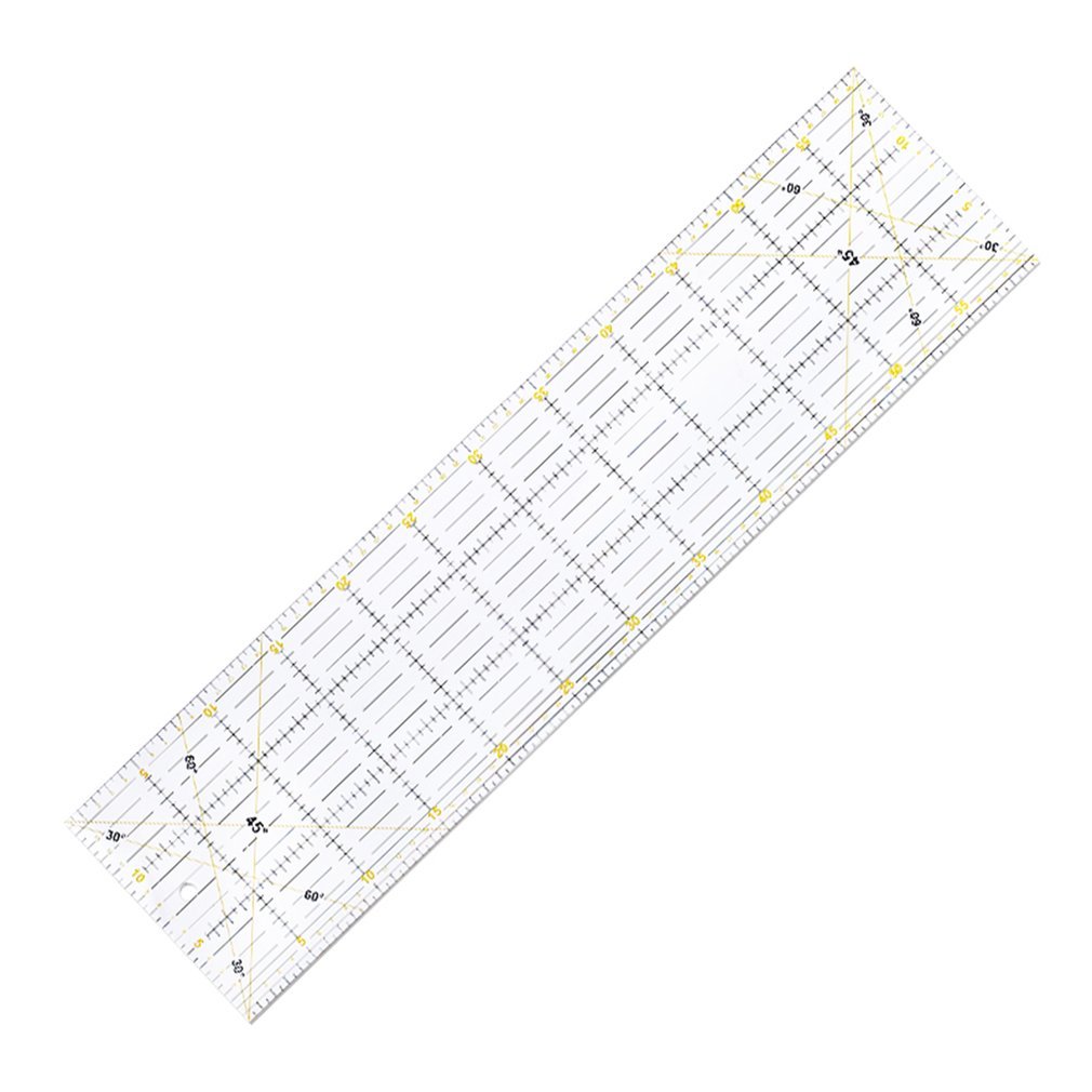 Patchwork Linear Cutting Special Army 60Cm X 15Cm Thick 3mm Hand Two-Color Right-Eyed Ruler