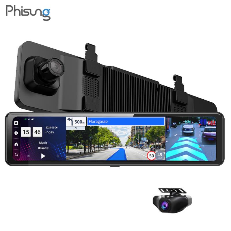 Car Rear View Cameras& Parking Sensors Phisung 3 Split Screen 12"4G Android 8.1 Rearview Mirror Camera 2+32G Dual Dvr ADAS WiFi BT 4.0 Dash
Car Rear View Cameras& Parking Sensors Phisung 3 Split Screen 12"4G Android 8.1 Rearview Mirror Camera 2+32G Dual Dvr ADAS WiFi BT 4.0 Dash