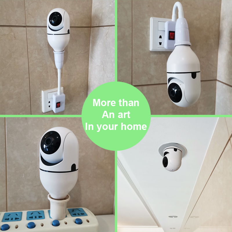 1080P Wifi 2 Indoor Camera E27 Bulb Security Intelligent Mini IP Surveillance Wireless 360 CCTV Baby Monitor Auto Track Smart Home