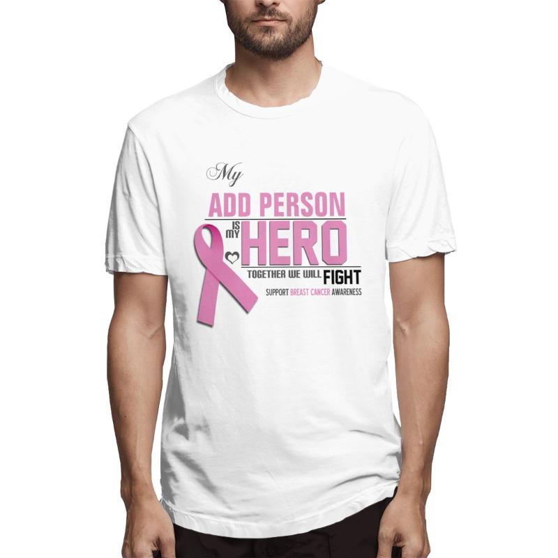Men' T-Shirts Customize MY HERO Shirt Breast Cancer Graphic Tee Short Sleeve T-shirt Funny Tops, Black
Men' T-Shirts Customize MY HERO Shirt Breast Cancer Graphic Tee Short Sleeve T-shirt Funny Tops, Black