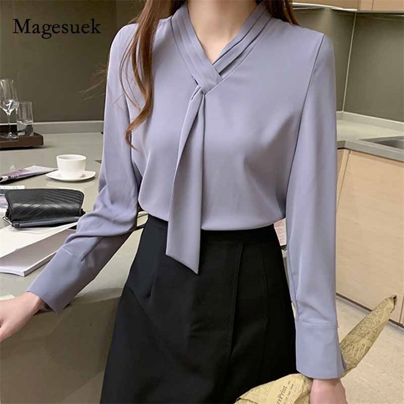 Autumn Fashion Loose Pullover Plus Size Tops Women Blouses Shirt Office Lady Shirts Solid Long Sleeve Chiffon 11050 210518, Blue gray
Autumn Fashion Loose Pullover Plus Size Tops Women Blouses Shirt Office Lady Shirts Solid Long Sleeve Chiffon 11050 210518, Blue gray