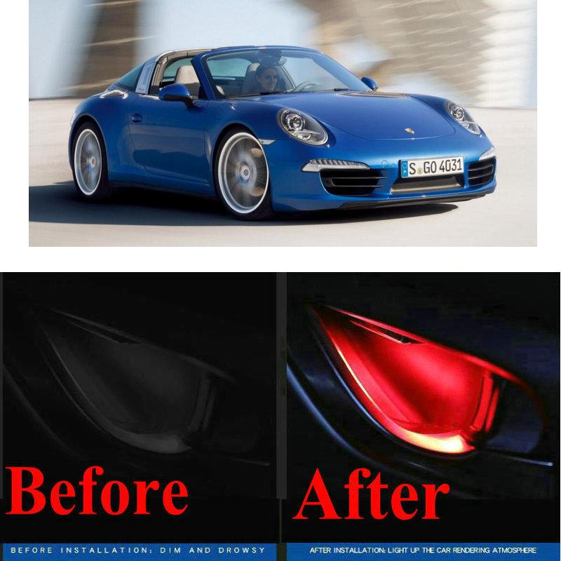 4pc CF Style Stickers On Cars Interior Inside Door Handle Atmosphere Lamp For 911 964 991 993 996 997 928 LED Emergency Lights
4pc CF Style Stickers On Cars Interior Inside Door Handle Atmosphere Lamp For 911 964 991 993 996 997 928 LED Emergency Lights