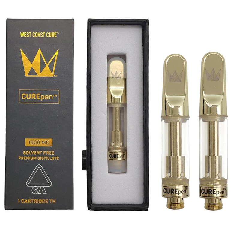 West Coast Cure Pen Vape Cartridges Gold Atomizers With Childproof Packaging Box 12 Strains 0.8ml 1.0ml Golden Ceramic Glass 510 Thread Thic
West Coast Cure Pen Vape Cartridges Gold Atomizers With Childproof Packaging Box 12 Strains 0.8ml 1.0ml Golden Ceramic Glass 510 Thread Thic