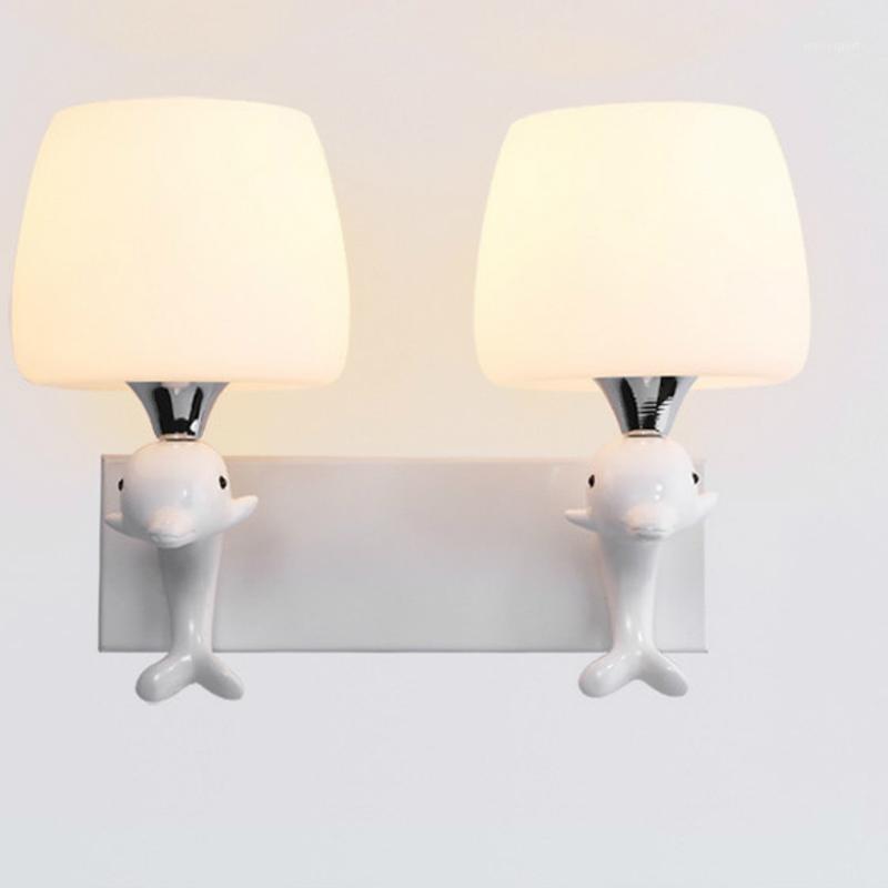 American Dolphin Modeling Resin Wall Lamp Frosted Glass Shade Bedroom Beside Living Room Decoration Aisle LED Light1
American Dolphin Modeling Resin Wall Lamp Frosted Glass Shade Bedroom Beside Living Room Decoration Aisle LED Light1