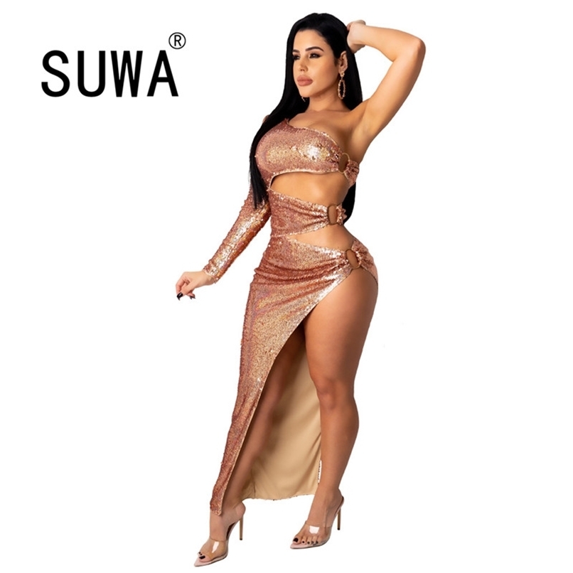 Women Sets With Skirts Hollow Out Long Sleeve Crop Top Tunic Side Slit Bodycon Midi Dresses Party And Wedding Sexy Outfits 210525, Gold
Women Sets With Skirts Hollow Out Long Sleeve Crop Top Tunic Side Slit Bodycon Midi Dresses Party And Wedding Sexy Outfits 210525, Gold