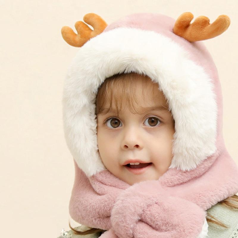 Berets Fashion Winter Hat Kids Novelty Plush Beanies Caps Warm Cute Deer Ear Earflap Plus Velvet Boys Girls Scarf One-Piece Cap, Khaki
Berets Fashion Winter Hat Kids Novelty Plush Beanies Caps Warm Cute Deer Ear Earflap Plus Velvet Boys Girls Scarf One-Piece Cap, Khaki