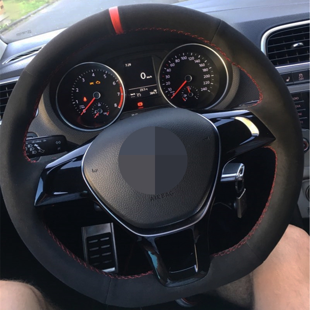 For Volkswagen Golf 7 Mk7 new Polo Jetta PASAT B8 Tiguan 2017 saran 2016 DIY Black Suede steering wheel cover
For Volkswagen Golf 7 Mk7 new Polo Jetta PASAT B8 Tiguan 2017 saran 2016 DIY Black Suede steering wheel cover