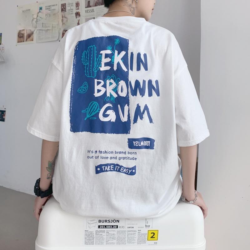 Men's T-Shirts Summer Fashion Korean Loose Oversized T-Shirt Hip Hop Short Sleeve Kpop Couple Clothes Plus Size Harajuku Top Clothing, Blue
Men's T-Shirts Summer Fashion Korean Loose Oversized T-Shirt Hip Hop Short Sleeve Kpop Couple Clothes Plus Size Harajuku Top Clothing, Blue
