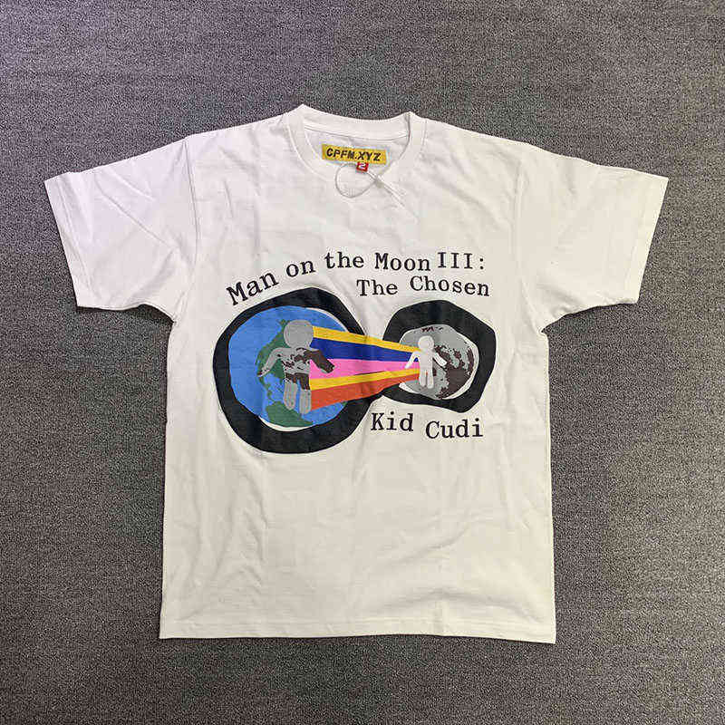 High Quality Foam Printing CPFM X Kid Cudi Man on The Moon III T-shirt Men Women Street Hip-hop Clothing T-shirt G1207
High Quality Foam Printing CPFM X Kid Cudi Man on The Moon III T-shirt Men Women Street Hip-hop Clothing T-shirt G1207
